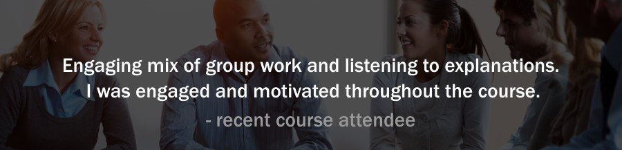 our course attendees commment on the course